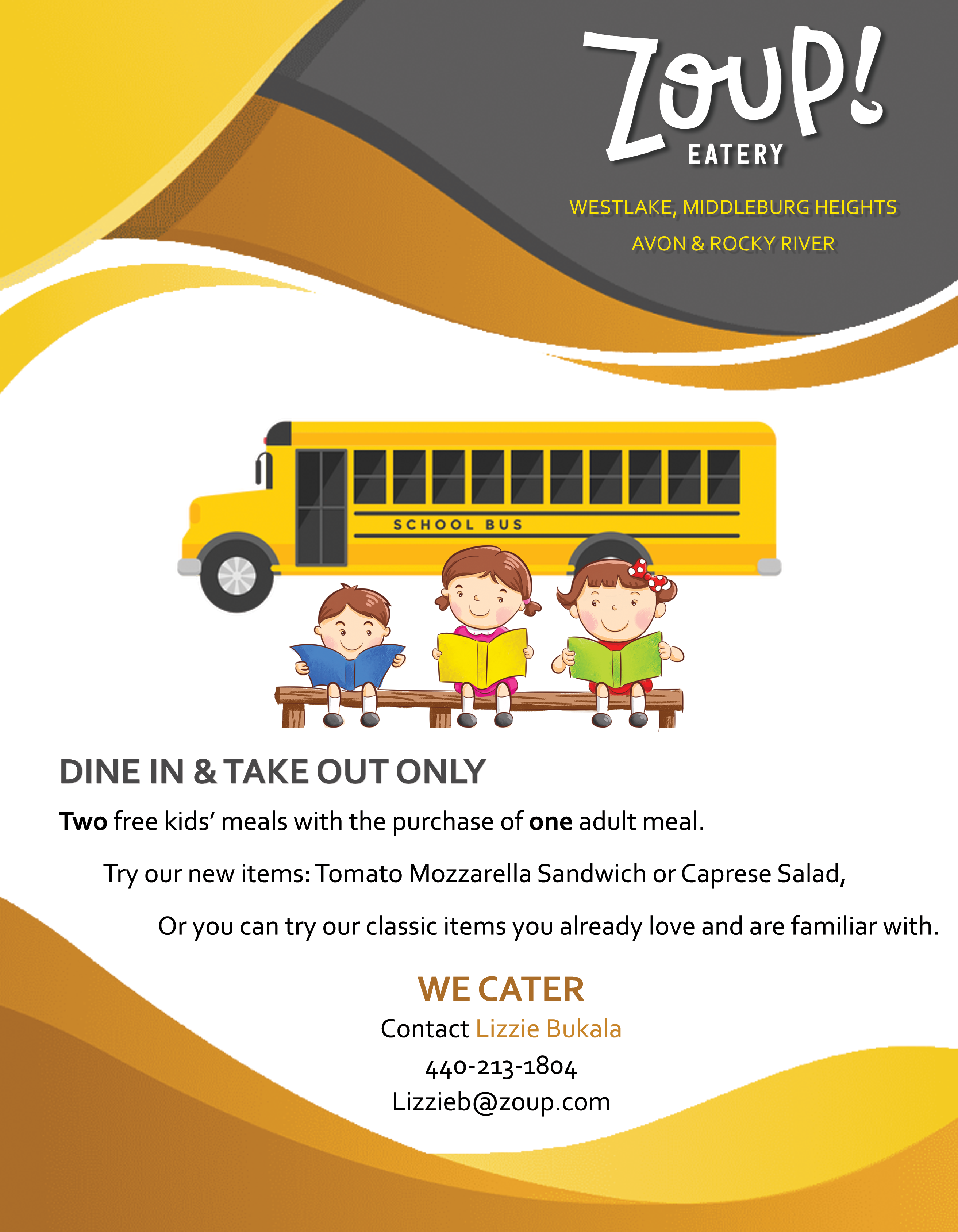 ZOUP! Eatery Back to School deal flyer by iZimmbiPlays