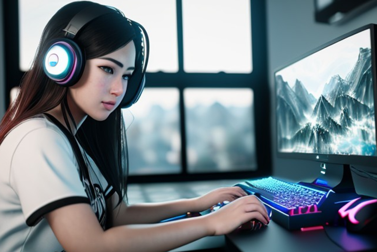 transferable skills gaming has taught me, a girl playing computer games learning soft skills for the workplace